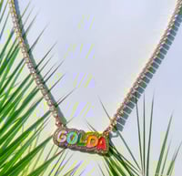 Image 1 of Rainbow tennis chain 