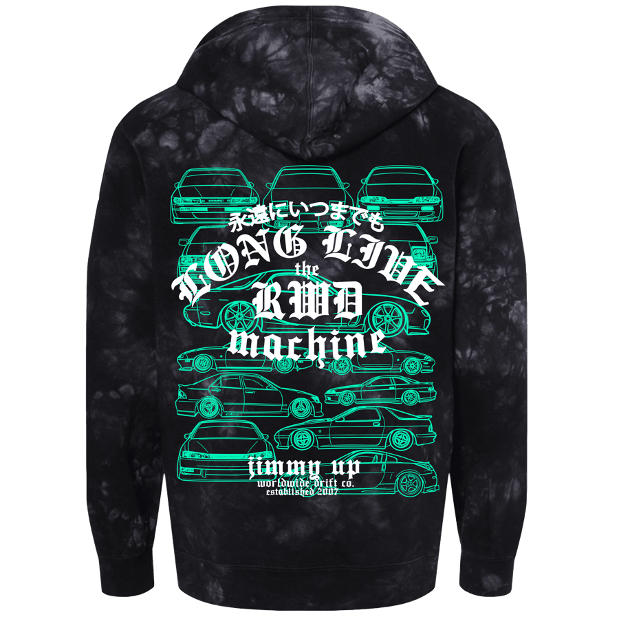 Image of Long Live the RWD Machine Hoodie -Teal *48 Hour Pre-Order*