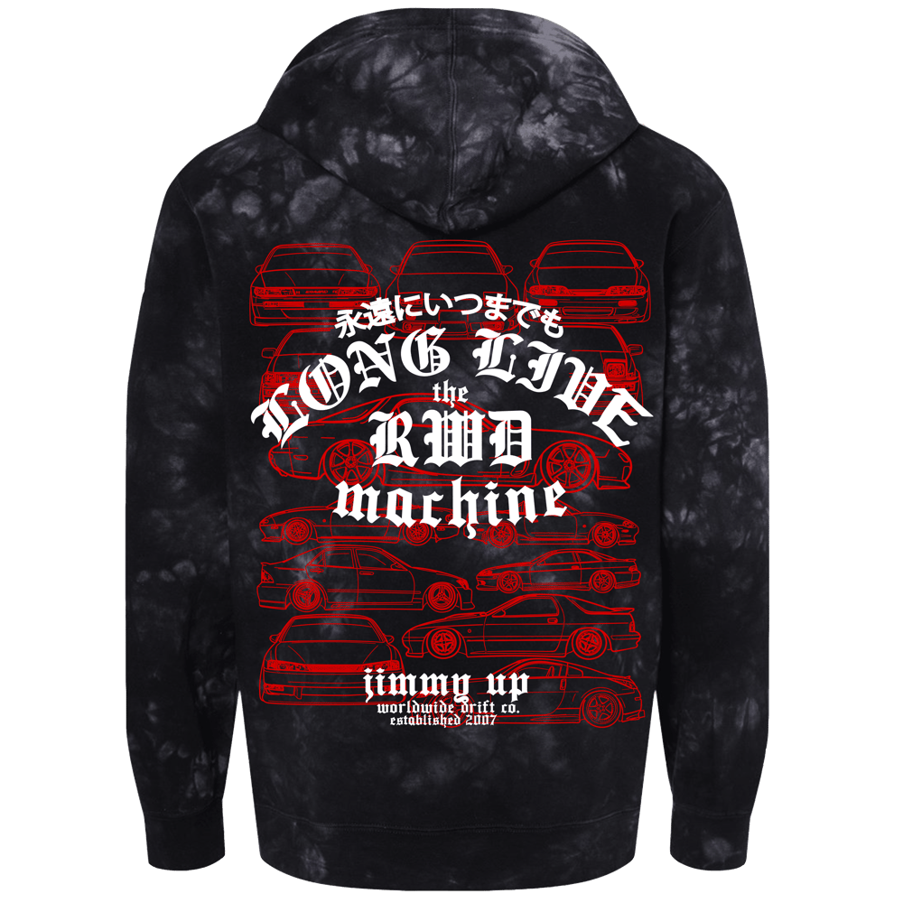 Image of Long Live the RWD Machine Hoodie - Red *48 Hour Pre-Order*