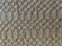 Image 2 of Handwoven Linen and Silk Table Mat in M's and O's