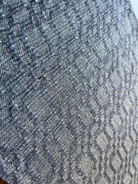 Image 5 of Handwoven Linen Wool and Ramie Table Mat in M's and O's