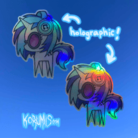Image 2 of holographic DJ Pon3 sticker