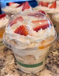 "Tres Leches" cake in a cup