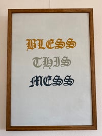 'BLESS THIS MESS' (2024) 620mm x 455mm