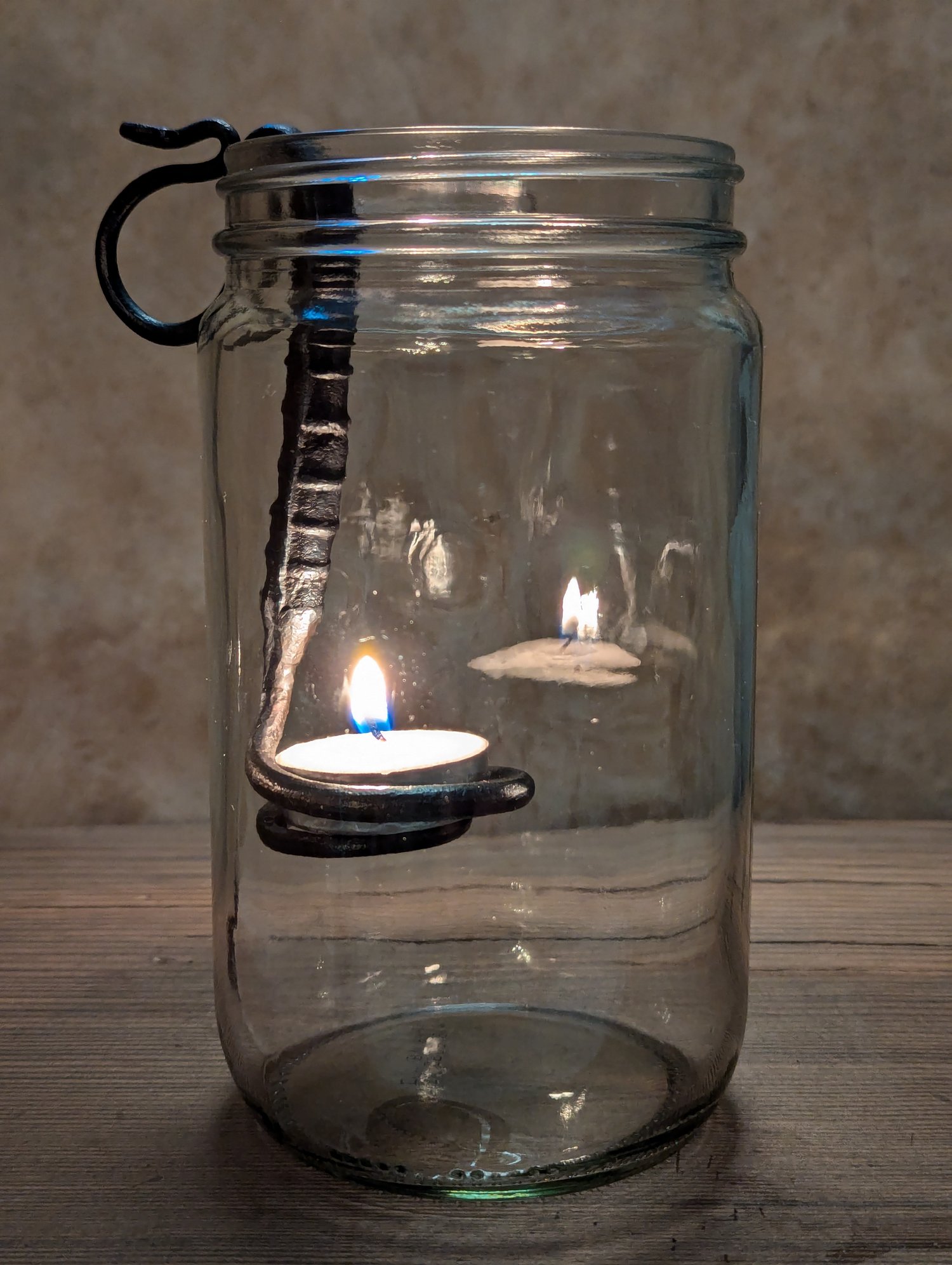 Image of Candle holder, jar lantern (a)