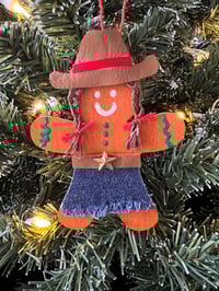 Image 2 of Gingerbread Cowgirl ornament