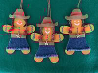 Image 3 of Gingerbread Cowgirl ornament