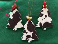 Image 3 of Christmas Cow Tree Ornament