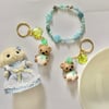 Brown Bear Aqua Keychain