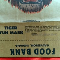 Image 2 of Tiger - Galvenston, Indiana - Food Bank Fun Mask (1952) 