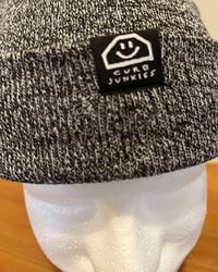 Image 3 of CJ TWO IN ONE BEANIE (BLACK/WHITE SPECK)