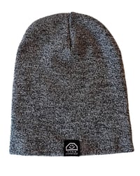 Image 2 of CJ TWO IN ONE BEANIE (BLACK/WHITE SPECK)