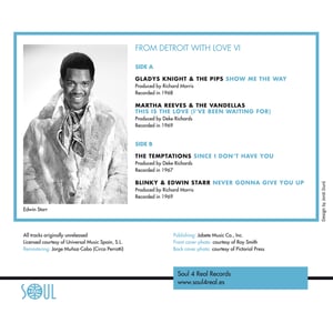 Image of From Detroit With Love VI -Gladys Knight, Martha Reeves, Temptations, Blink & Edwin Starr - In Stock
