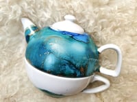 Sunshine Coast Alcohol Ink Tea Cup and Pot Workshop 