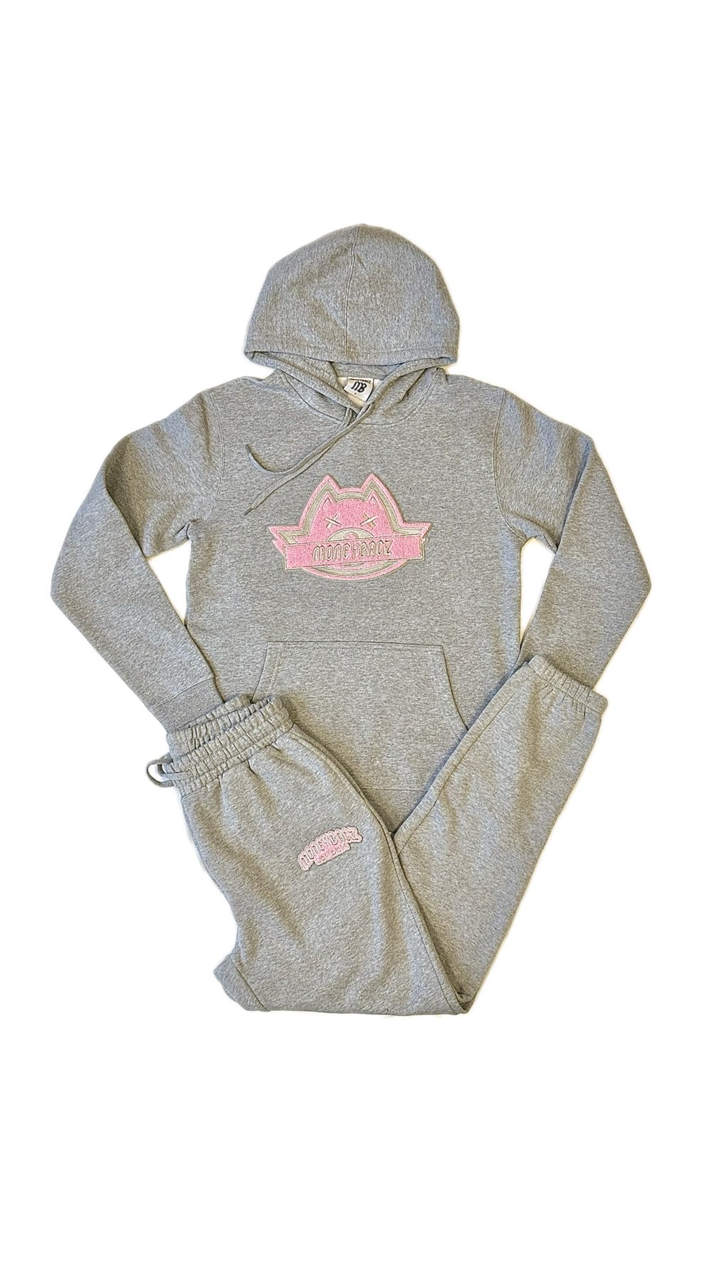 Image of Pink chenille FatCat tracksuit