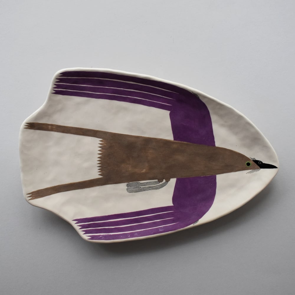 Image of Purple Swallow Plate