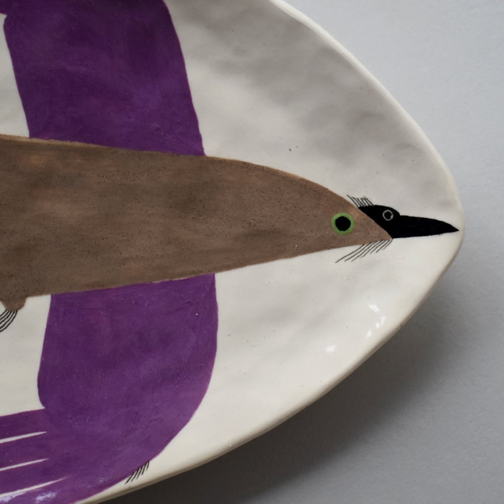Image of Purple Swallow Plate