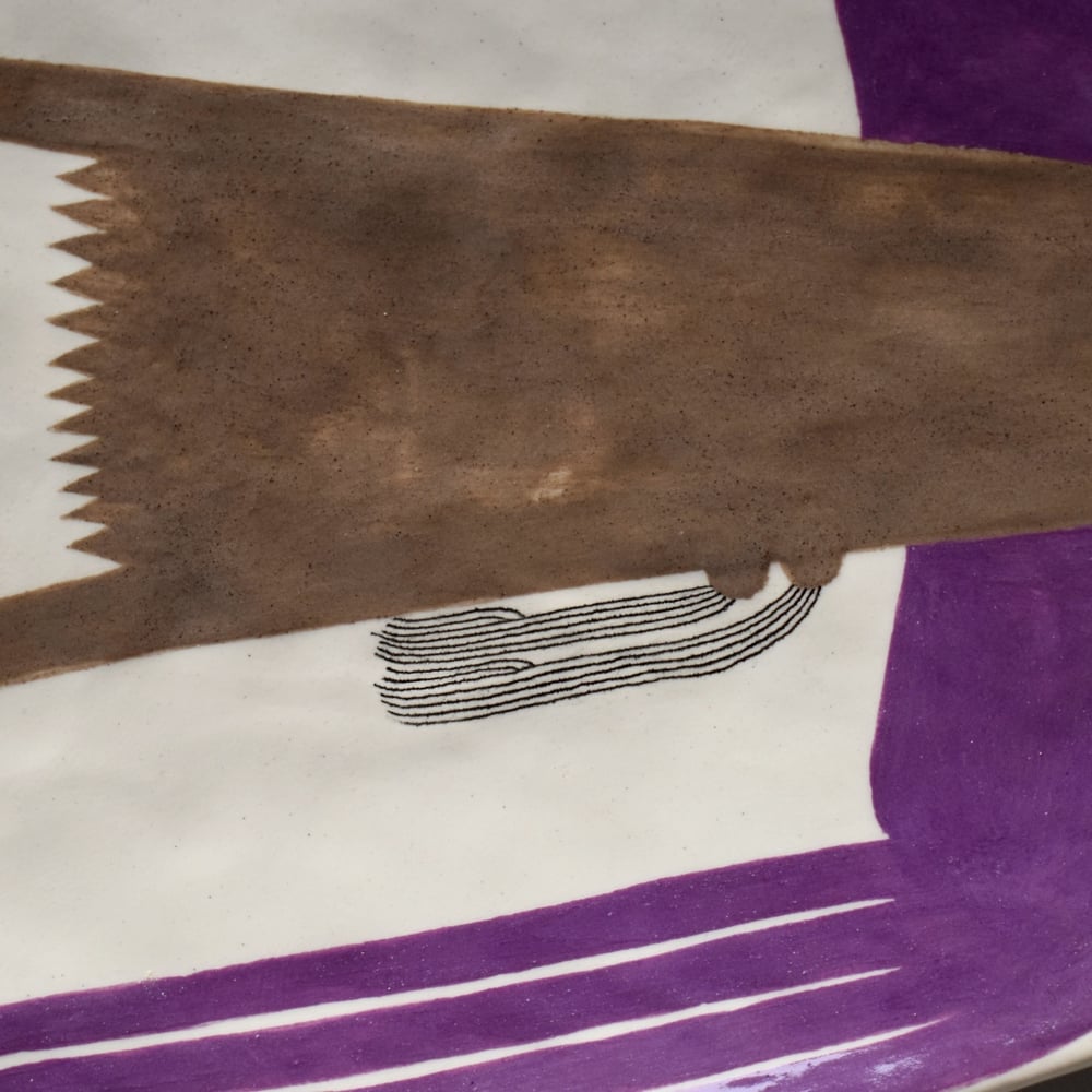 Image of Purple Swallow Plate