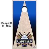 Brackish Wooder Cornhole Boards - Old School Capitals - MT4859