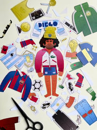 Image 1 of TRIBUTE TO DIEGO MARADONA - Paper cutout