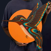 Hummingbird wood cutout 2