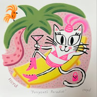 Image 5 of 'Pussycat's paradise' Fine art print