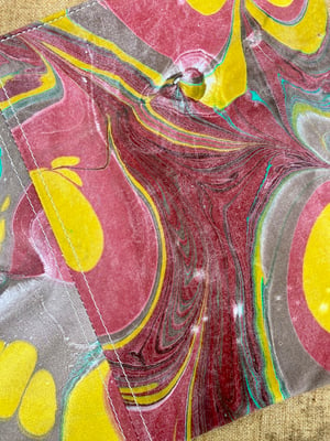 Image of hand marbled one of a kind pouch - no. 13