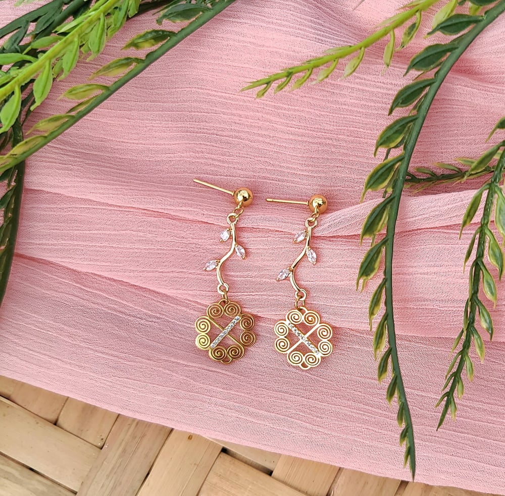 Image of Olivia Earrings - 18K Gold Plated, Hypoallergenic