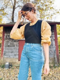 Image 3 of Vintage Wool Wrap Vest Size Small