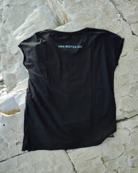 Image 2 of Women’s Black T-Shirt ‘Ura Bizitza Da!’