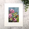 5x7 Floral Painting 01