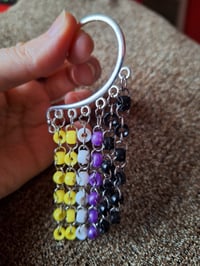 Image 10 of Rainbow and Pride Flags Bead Ear Wrap Cuff