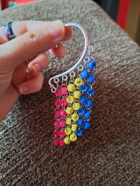 Image 15 of Rainbow and Pride Flags Bead Ear Wrap Cuff