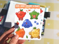 Fruit Kirby Mini Sticker Sheet