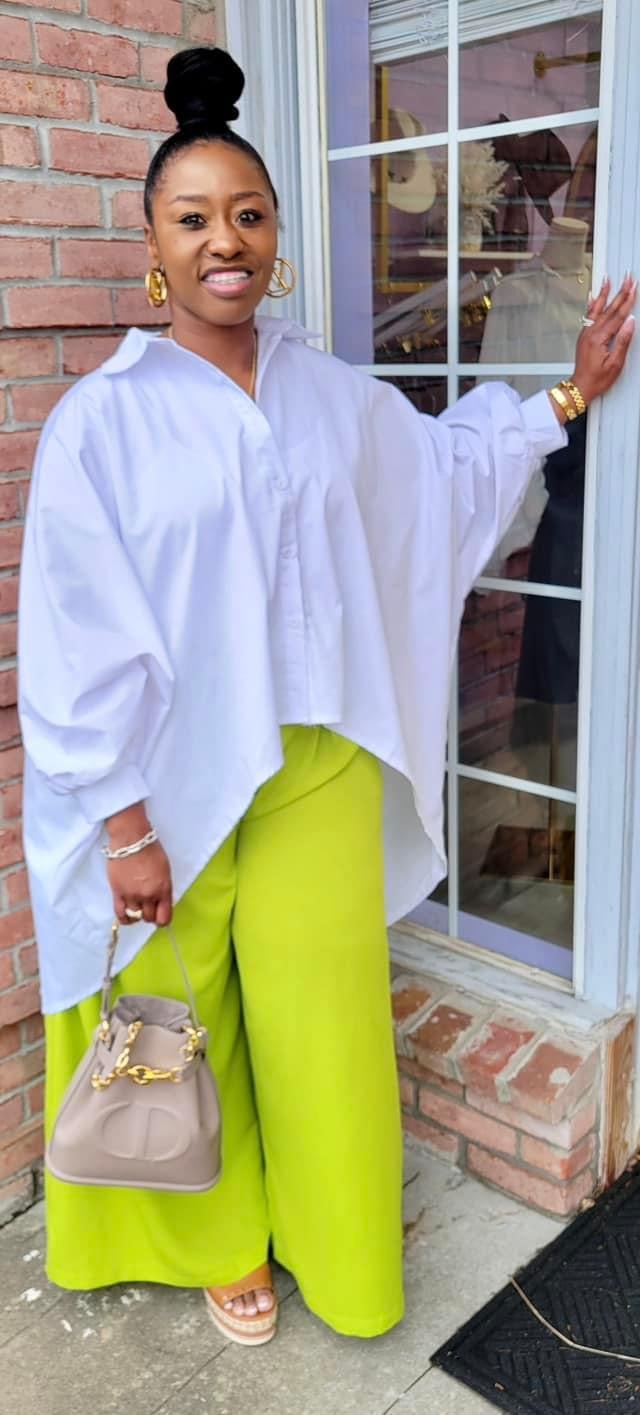 Image of White Button Down Easy Flow Top