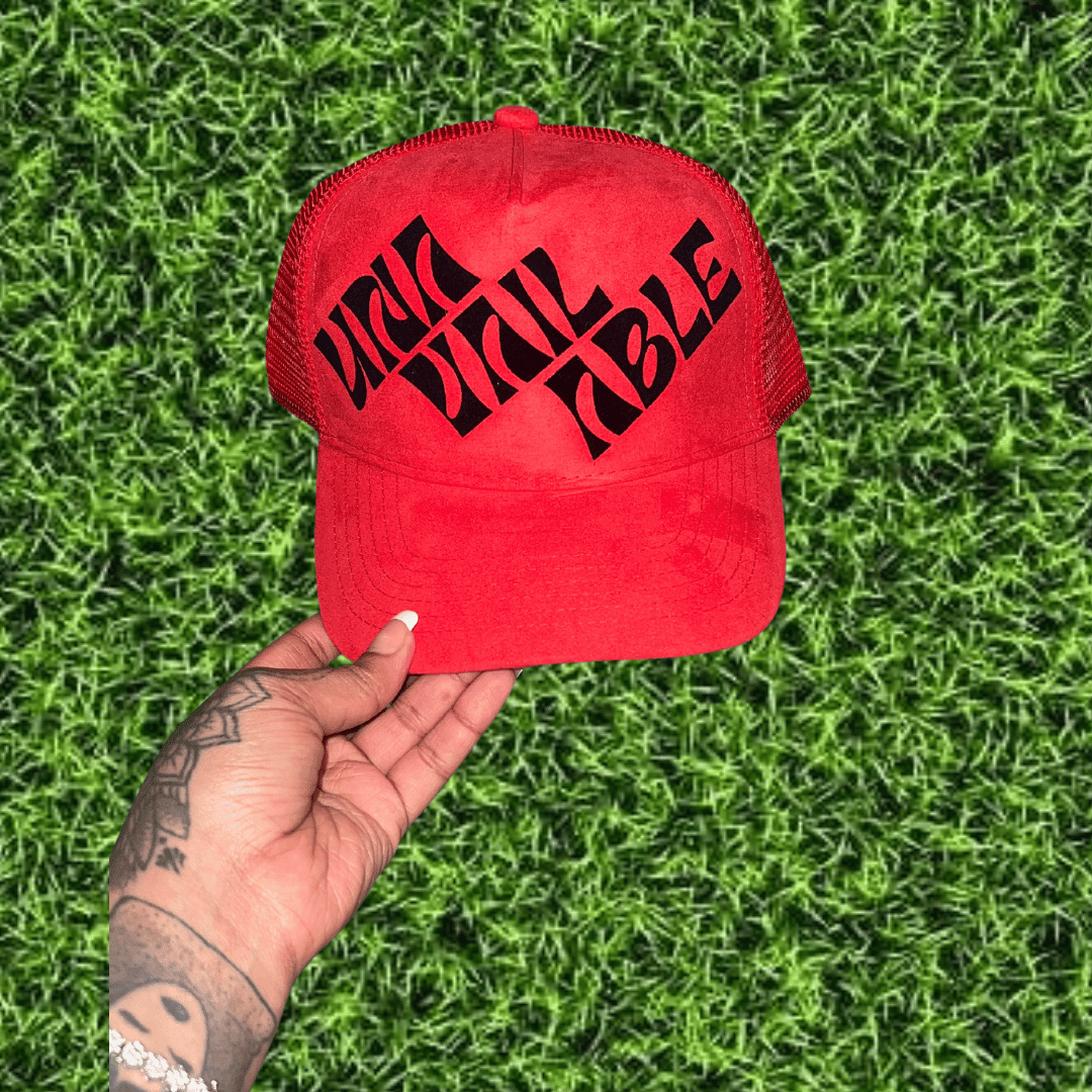 Image of Red Suede Flock Trucker 