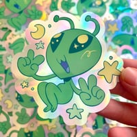 Alien Friend Sticker