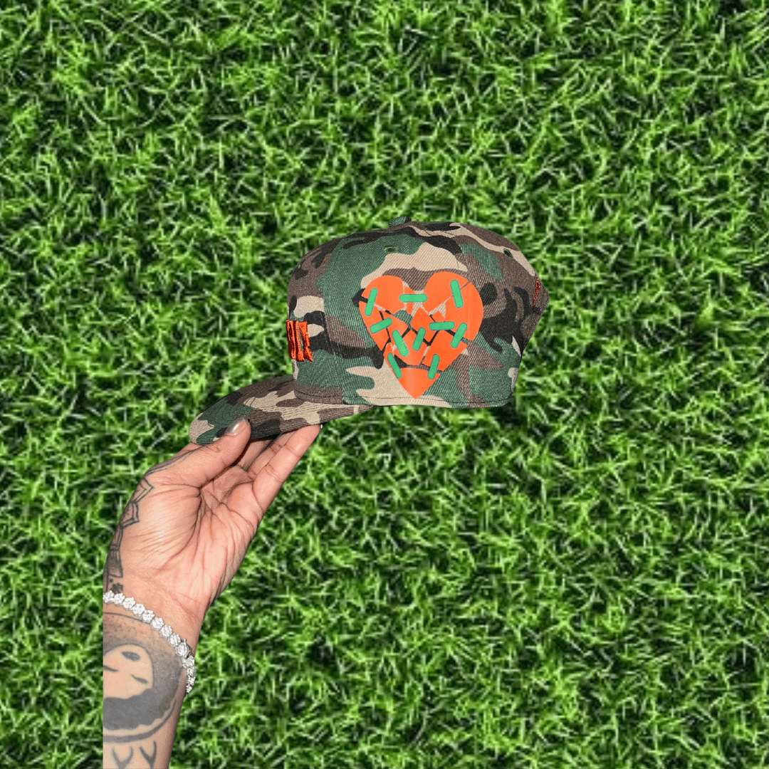 Image of Camoflauge Orange Snapback 