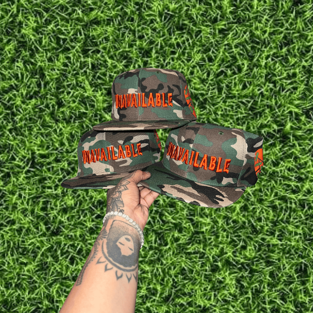 Image of Camoflauge Orange Snapback 