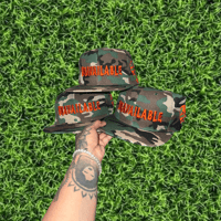 Image 1 of Camoflauge Orange Snapback 
