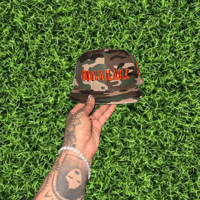 Image 2 of Camoflauge Orange Snapback 
