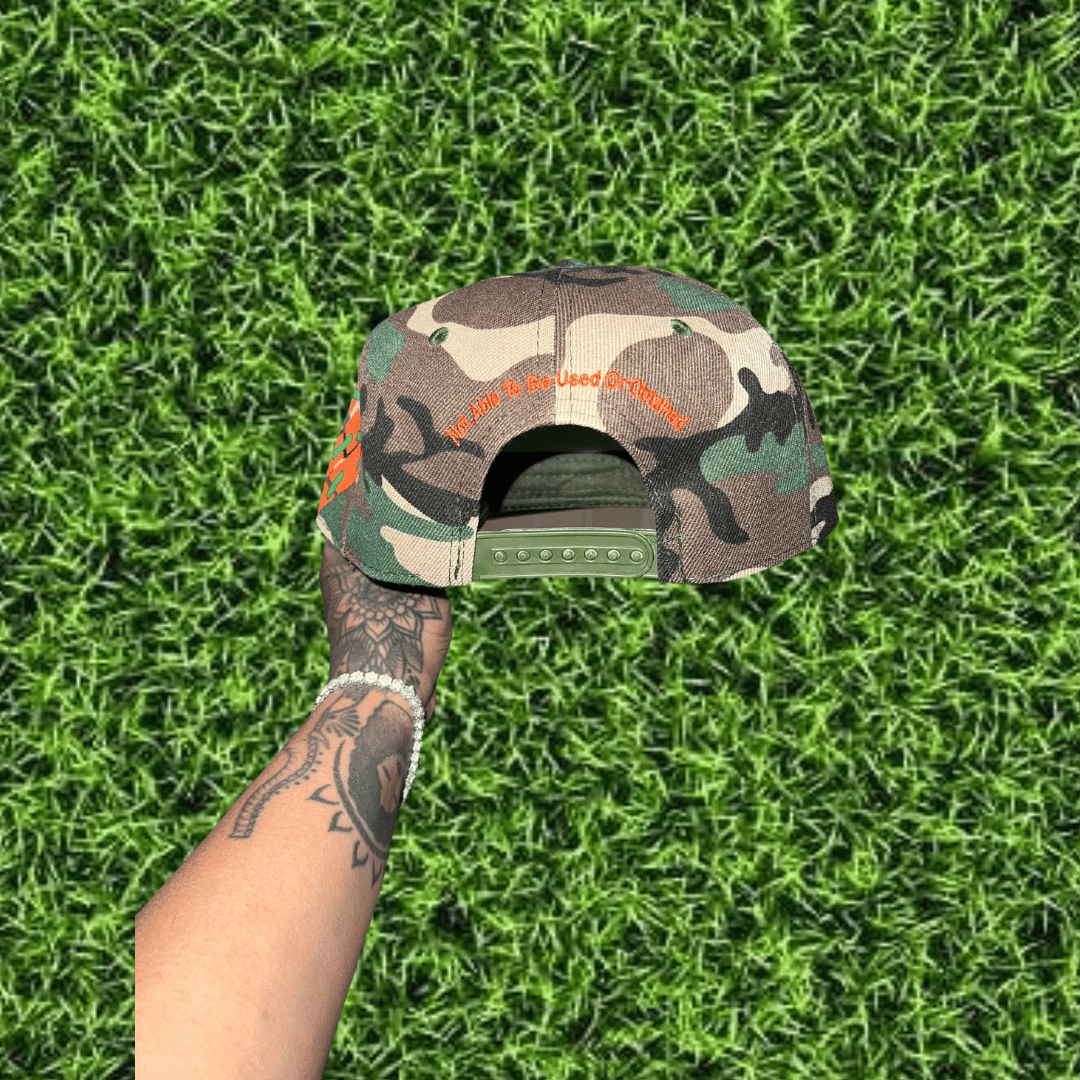 Image of Camoflauge Orange Snapback 