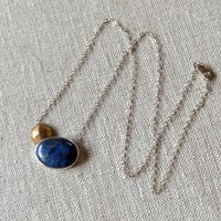 Image 1 of Lapis & Bronze Necklace by Rachel Salome Jewelry