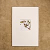 Ruby Throated Hummingbird - matted print