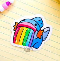 Rainbow Mudkip Vinyl Sticker