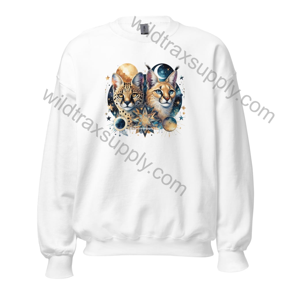 Celestial Serval & Caracal Sweatshirt