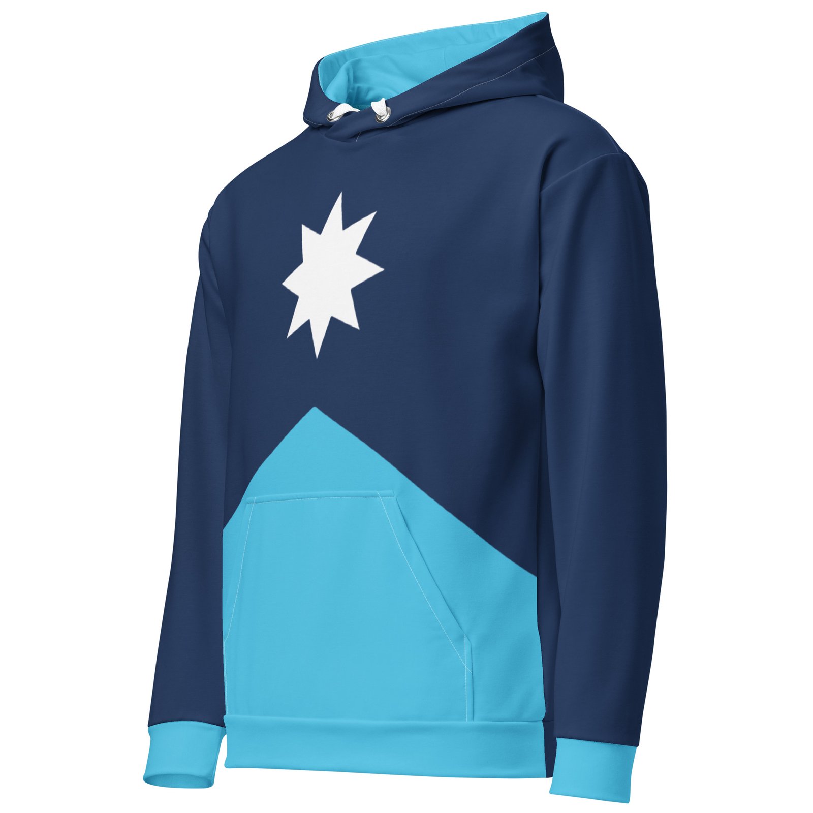 トップス NEW FLAG OVERSIZE SWEAT HOODIE - L.BLUE Frontwalk Men Sweatshirt Fall Casual Pullover Hoodie Winter