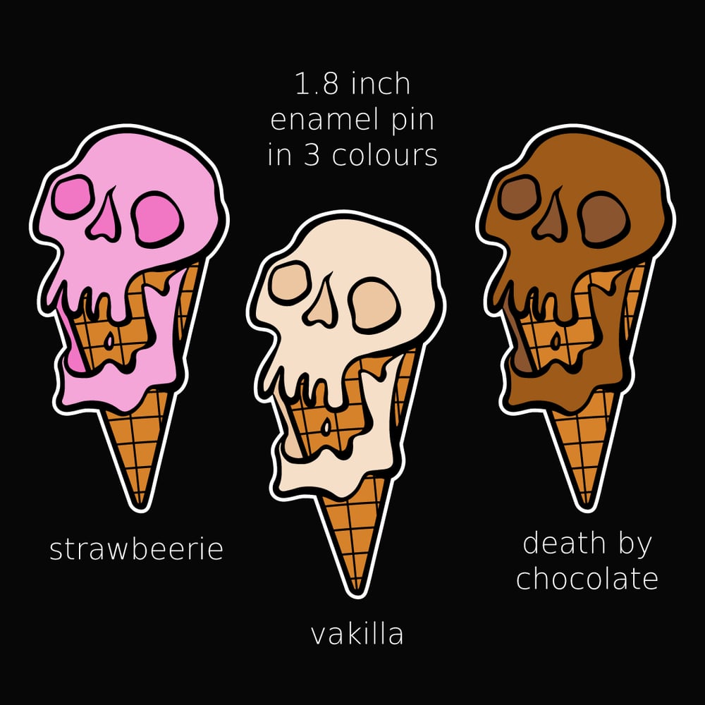 Image of (pre-order) ice scream enamel pin