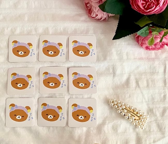 sleepy rilakkuma vinyl sticker