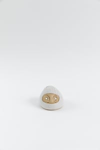 Image 2 of Medium Daruma Wishing doll - White Crackle